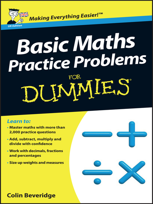 Title details for Basic Maths Practice Problems For Dummies by Colin Beveridge - Available